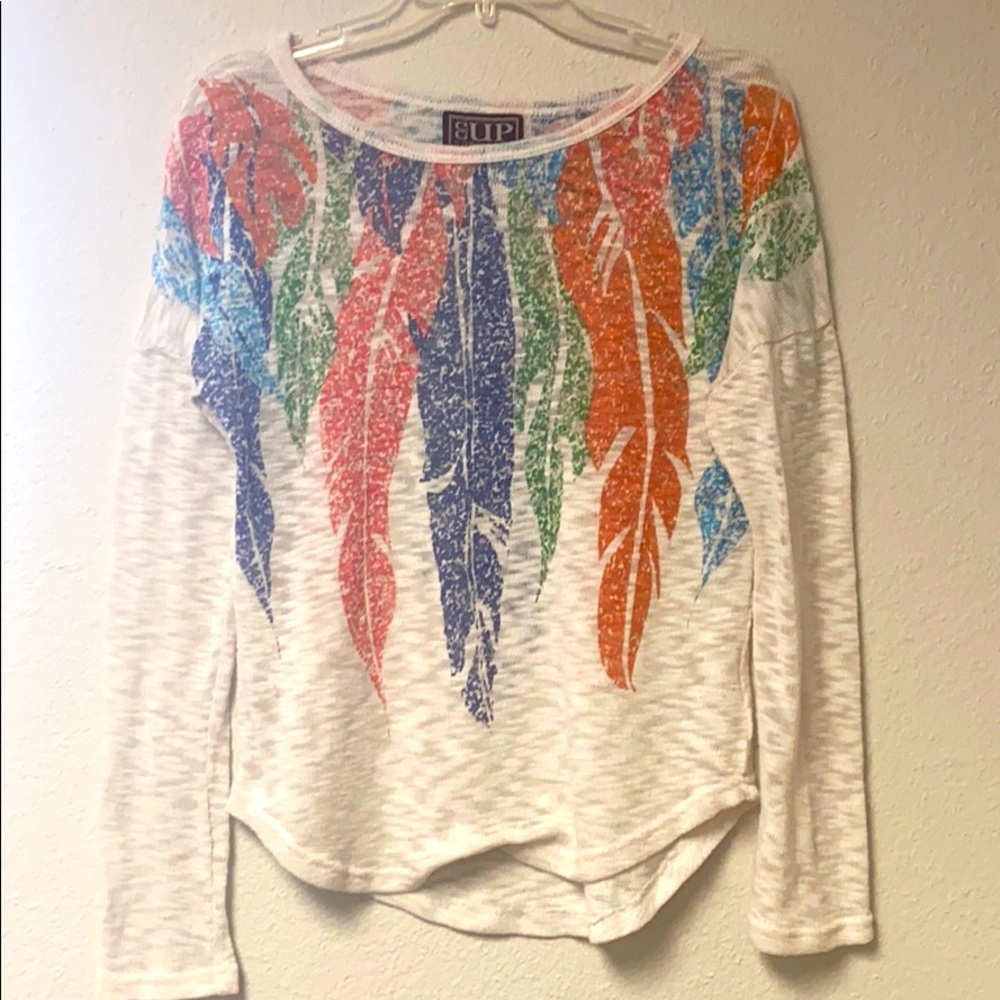 Cowgirl Up Feather Long Sleeve
